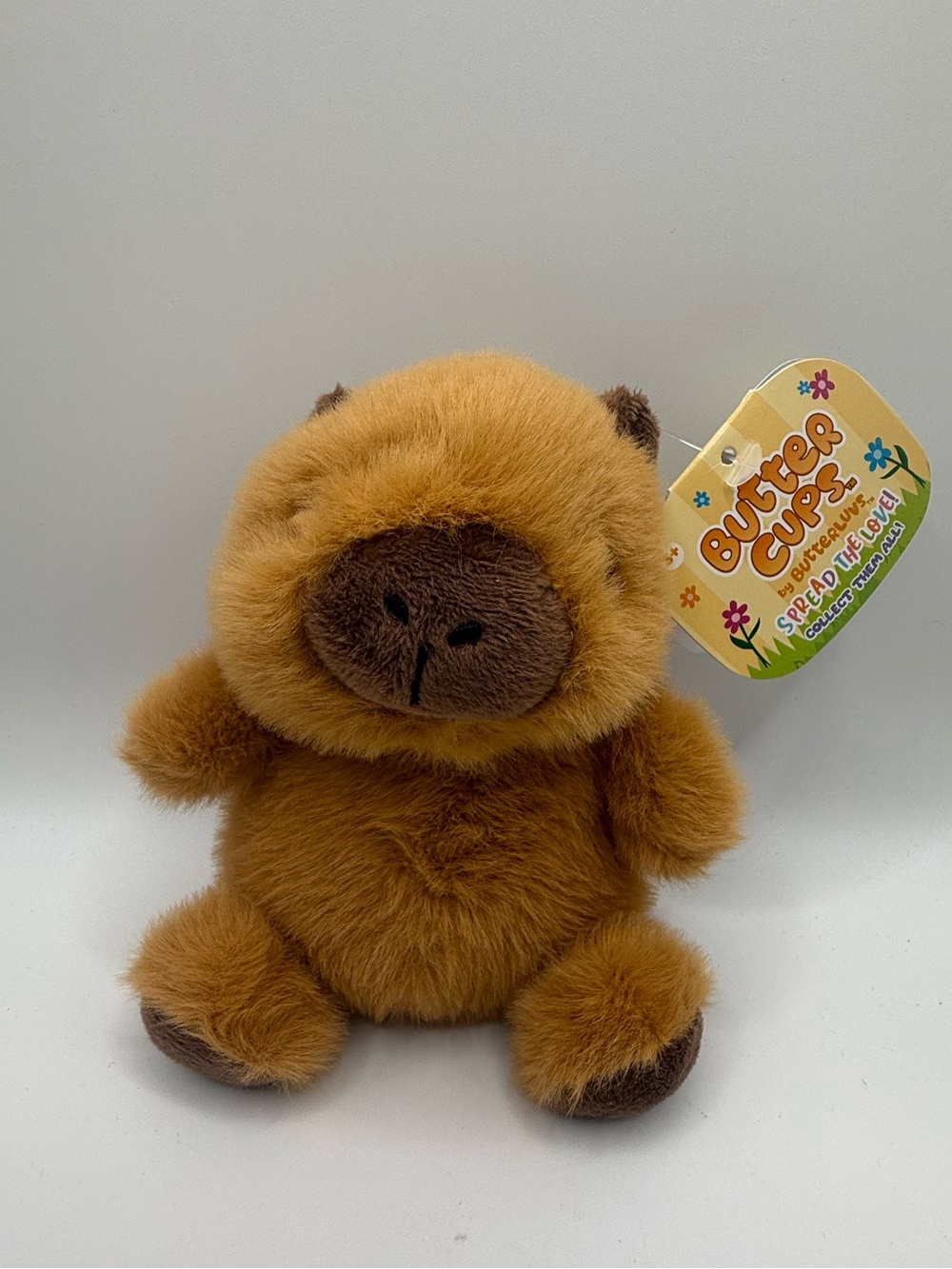 NEW Butter Cups by Butterluv Brown Capybara 5" Mini Plush Stuffed Animal